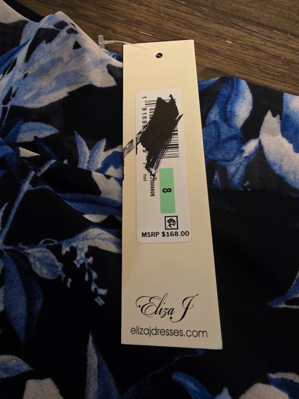 Eliza J Obi Floral High Low Dress NWT Size 8 Wedding Guest Garden Party Repaired - Picture 5 of 14
